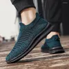 Casual Shoes Summer Par Blue Sneaker Low Cut Men's Sock Breattable Men Slip-On Large Size 48 49 Tenis Masculina