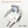 Massager a pieno corpo massaggiatore elettrico Massager per il massaggio a comprimente caldo e posteriore Scialchina alleviare i dolori muscolari del massaggiatore per il rilassamento del massaggiatore per la spalla Trotela 240407