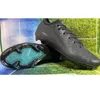 Sapatos de futebol zoomes mercuriales vapores xves elitees fg chutes boots futebol core preto azul masculino scarpe da calcio cR7es