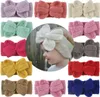 Fashion Children039s Woolen Yarn Bow Hair Band European and American Baby Tree Cair ceinture à la mode Bowknot Band T9i0028759638