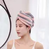 Serviette à la douche magique à microfibre douce pour les longs cheveux courts nouveauté femmes turan séchage super absorbant fille twist head wrap