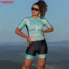 Racing Sets MCD Summer Short Sleeve Cycling Suit Women's Bodysuit Outdoor Highway Team Work Customized Special Offer