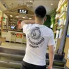 2024 Весна/лето Новый Jimo Silk Cotton Cotton's Men's Corean Edition повседневное универсальное круглое футболка с коротким рукавом молодежь