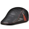 Cappelli da brima avaro RY990 Tesinaggio invernale da uomo inverno Beret nero Calda vera pelle 56-60 cm Adatto per cucire cappelli fantasiosi Q240403