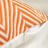 Kudde retro amerikansk stil lapptäcke stripe cover dekorativ fodral klassisk geoemtrisk enkel vardagsrum bäddsoffa sängkläder