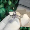 خواتم الزفاف 5CT مجوهرات فاخرة فاخرة 18K الذهب الأبيض ملء ماركيز موقت مويسانيت الماس الأبدية الحزب الخاتم