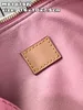 TOP New Women's Bag Pink Cowhide Patent Leather Handbag Crossbody Bag Pillow Bag M81879