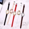 Fashion Diamond Set Watch Classic Batch Flower Womens Watch Korean Simple Female Student Watch 22,5 mm kvartsklocka