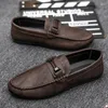 Casual Shoes Men Leather Lazy 2024 Summer Lightweight Loafers High Quality Business Antiskid Moccasins