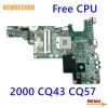 Carte mère pour HP 2000 Compaq CQ43 CQ57 646175001 Liptop Motherboard HM55 DDR3 Test complet de la carte principale du processeur GRATUIT