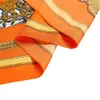 Diseño de 130 cm Horacas de guerra Square Bufand Women Swill 100% Silk Buff Fashion Bandana Pañas de pañuelos para mujeres 240322