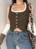 Heyoungirl Femmes Camis Tops des années 90 Vintage Vintage Sans manches transparentes en dentelle sans arrière