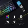 Microfones SF666R RGB ESPORTS Game Computer Microphone Condensador Wire Gaming Mic för Podcast Recording Studio Streaming Laptop Desktop