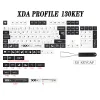 Pads PrintStream Тема xda Keycap Немецкий французский Испания ISO Dye Sub Kecaps для TKL87 GM Pro 7U Azerty Keyboard Cap Cap Cap