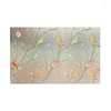 Window Stickers Privacy Film Non-Adhesive Bird Decals Stained Glass Static Cling