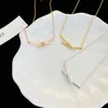 Designer Brand Gold High Version Tiffays Knot Collier Womens End Sense S925 Silver Precision Fashion Fashion Collar Collar