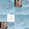 Band Rings Chinese Style Unique Mangxing Couple Joint Instagram Design Ring Drop Delivery Jewelry Dhffy