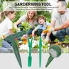 Engångsglasdispenseruppsättning justerbar trädgård hand planterare själlverktyg blomma så traditionella uppsättningar dibber widger