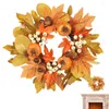 Fleurs décoratives de table d'automne décor fausse feuilles Thanksgiving Yellow Leaf Pumpkin Durable Home Supplies Products Perfect Gift