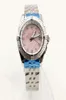 Роскошные женщины -запястья Watch B01 Pink Pearl Dial Superocean Quartz Движение 1884 Galactic Silver Sea Wolf Steel Ladies.