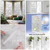 Films Stained Glass Window Film Privacy Frosted Anti UV Static Cling Window Sticker NonAdhesive Insulation for Home Bathroom Office