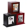 Other Dog Supplies Urns For Ashes Wood Pet Urn With Po Frame Cinerary Casket Dogs Pets Box Cremation Cats Keepsake Memorial Animal Dro Dhzdo