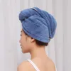 Serviette femme fille dessin animé cheveux microfibre coralle d'absorbant absorbant rapide sèche soft truban wrap