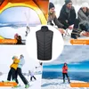 Carpets 11 Places Heated Vest Men Women Usb Jacket Heating Thermal Clothing Hunting Winter Black M-4XL