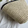 Daily Wear Beach Bags Summer Bag Large Capacity One Shoulder Tote Forest Series Bamboo Woven Grass Simple Handheld