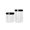 Bottiglie di stoccaggio barattoli cosmetici vuoti trasparenti 83DIA.Cream Pot Plastic Black LID 400ml 500ml 600ml 700ml PET RIFILABILE BOTTULE