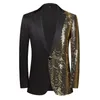 Suisses masculines 2024 Wave Sequin Sparkling Casual Trend Light Luxury Petit costume