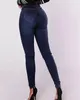 Jeans pour femmes 22High-Waist Stretch Slim-Fit Façage Ultimate Hip to Sexy Figure Long Denim