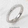 Nicho de anel de aço de titânio fêmea de nicho sofisticado de cinco fileiras de lama de diamante completo anel de diamante em aço inoxidável jóias