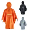 Outdoor tools for Rain Waterproof Wear with reflective stripe Women Men Cloak Fishing Poncho Camping Tour Rain Gear 3 Colors8501942