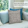 Pillow Silver Glitter Throw Cover Cases