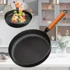 PANS 1PC Home Frying Pan Nicht-Stick-gebratenes Eiersteak Edelstahlschmiede für Induktionskocher Gasherd geeignet