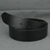 Belts New 3.8cm wide dual tone belt with black coffee body dual purpose casual gloss mens beltC240407