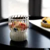 Cepas de vino Café de vidrio transparente taza de agua resistente al calor Cazas de agua Desayuno de té Copa de desayuno para beber leche Beertea Tumblers Tumblers
