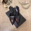 أعلى جودة نساء Slingback صندل Y5L Opyum Stiletto كعب 6 سم 8 سم