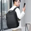 Backpack Brente Capacity Business com bolsa escolar de estudantes USB Mult-Pockets Men Laptop Bag Computer Rucksack Bags de viagem XA878F