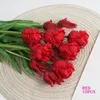 Flores decorativas Tulipas artificiais TOQUE REAL FAUX LATEX FAUX PARA VASE CENTERPECES Decorações de casa