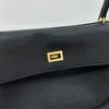 2024 B designer bag rodeo handbag in black luxury soft genuine leather women shoulder bag removable shoulder strap crossbody bag oversized shopping tote bag 10A