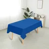 Tala de mesa Banquete de toalhas de mesa simples simples EL Restaurante retangular de color