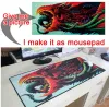 Adapter Mairuige Japanese Sexy Anime Girl Office Mice Gamer Gaming Keyboard Mat Computer Tablet Stor lås kant Washable Mouse Pad