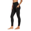 Pocket Womens Yoga Leggings Lu-094 morbido elastico stretto elastico slim fitness pantaloni da yoga sport ALLENDIO indossare abiti da palestra