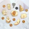 Brooches Hamburger Pizza Fries Dog Chicken Legs Poached Eggs Enamel Brooch Pin Hat Shirt Collar Decoration Fast Food Jewelry