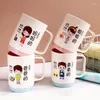 Cups Saucers Couple Mouthwash Cup Water Multi-Functional Coffee Glue Plastic Drinking Glass Family Reusable