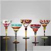 Бокалы для вина творческая маргарита 270 мл ручной работы Colorf Cup Cup Europe Goblet Champagne Bar Part