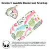 Filtar sommar tropiska papegojor baby swaddle filt för född mottagning