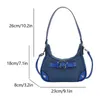 Bag Women Women Star Star Borse Y2K Denim Simple Crossbody Modifica Moda Moda Girls Outdoor Daily Daily